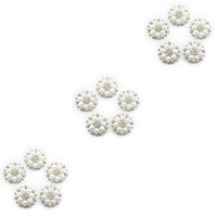 3 Pack Strass KnöPfe Zum Basteln Haardekoration Strassverzierungen