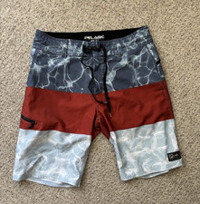 Pelagic Shorts Mens Size 30 Blue Sharkskin Elite Board Shorts Americamo Design