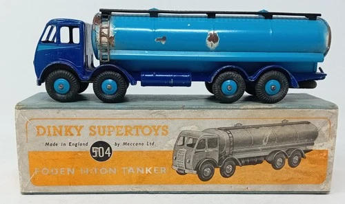 vintage Dinky Supertoys 504 Foden 14 Ton Tanker Boxed