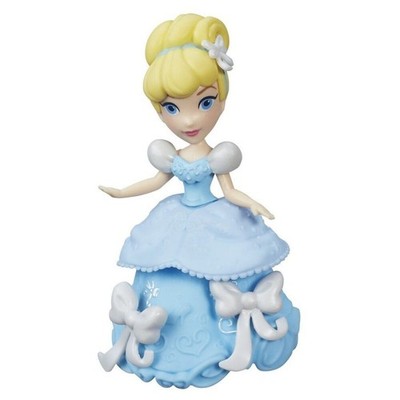 Disney Little Kingdom Cinderella Puppe   8 cm | Magische Abenteuer mit Snap-Ins