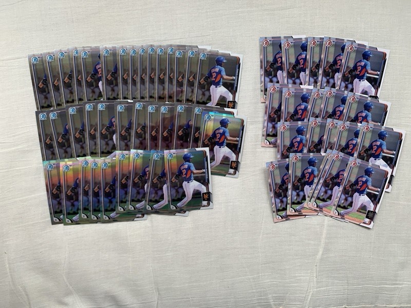 Amed Rosario 2015 Boman Chrome And Boman Rookie Lot Of 50 Cards