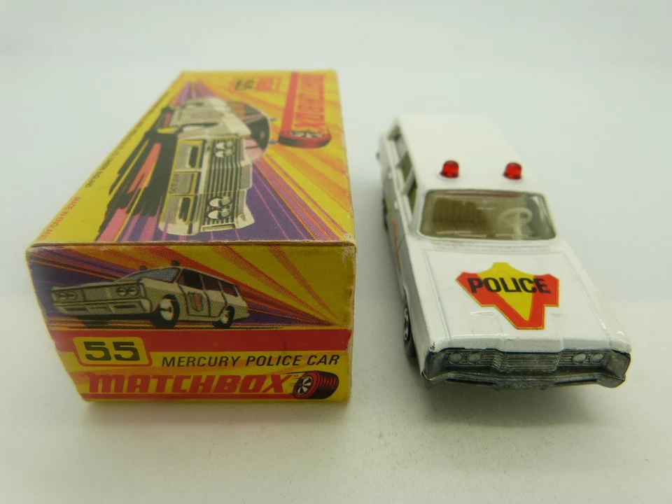 Matchbox Lesney Superfast 55 Mercury Police Car in original box - Image 3 of 4