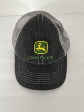 JOHN DEERE Licensed Hat Cap TODDLER Kids Charcoal Gray Denim-like Snapback Mesh