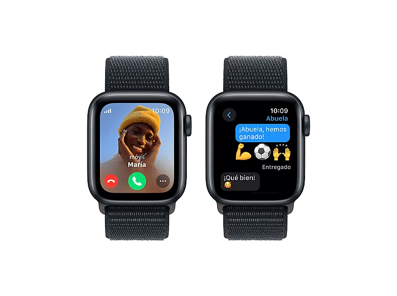 Apple Watch SE (2023), GPS, 40 mm, Caja de aluminio medianoche, Vidrio delantero - Imagen 2 de 4