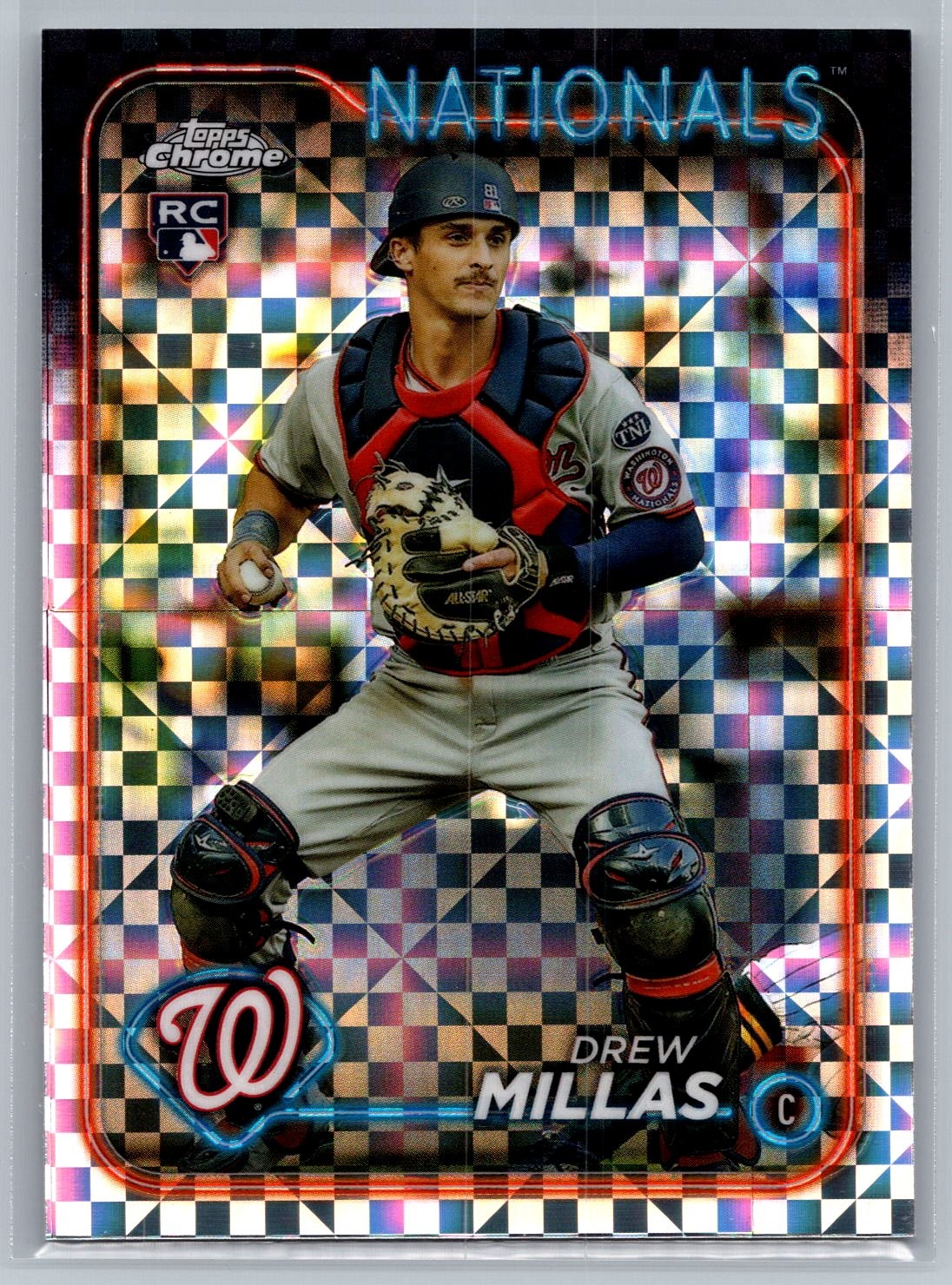 2024 Topps Chrome #85 DREW MILLAS X-Fractor RC Rookie Nationals