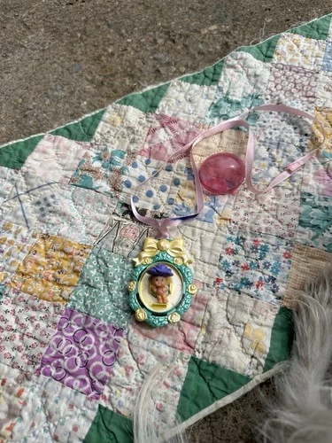 Vintage Fairywinkles Necklace Kenner 1990s ‘93 Cameo Tiny Mini Fairy Charm