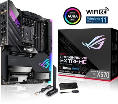 ASUS ROG Crosshair VIII Extreme Mainboard AMD Ryzen X570 Sockel AM4 USB-C WIFI