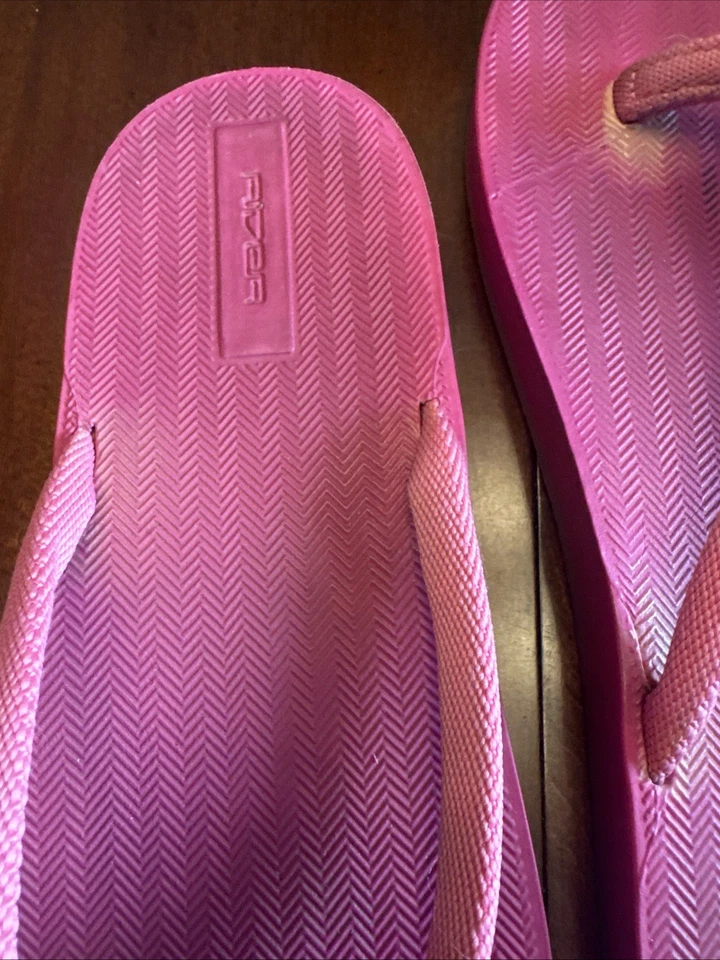 Chanclas para mujer Rider correa de tela negra talla 9/10 hechas en Brasil Foto 3 de 4