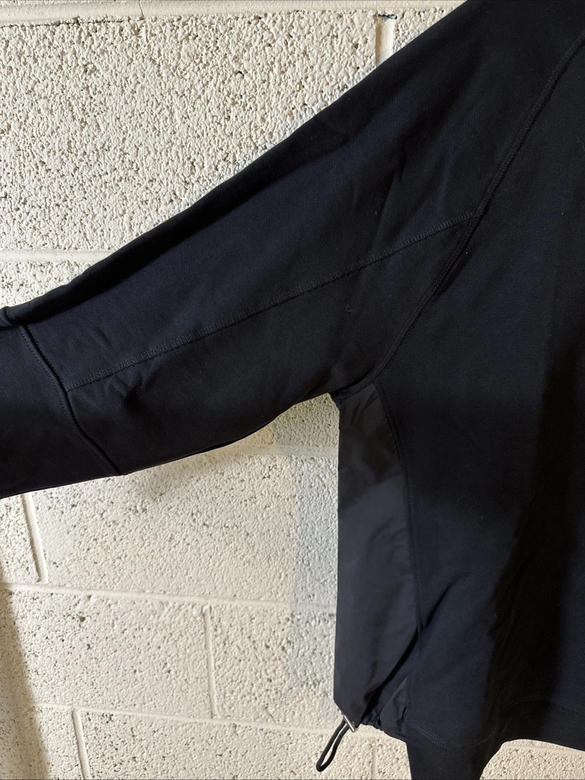 Felpa con cappuccio oversize Valentino logo a contrasto nera