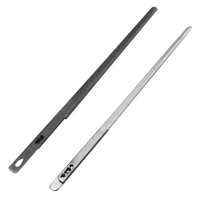 ALLCLEAN 2Pcs Sewing Leather Needle Manual Lacing Threading Single silver 