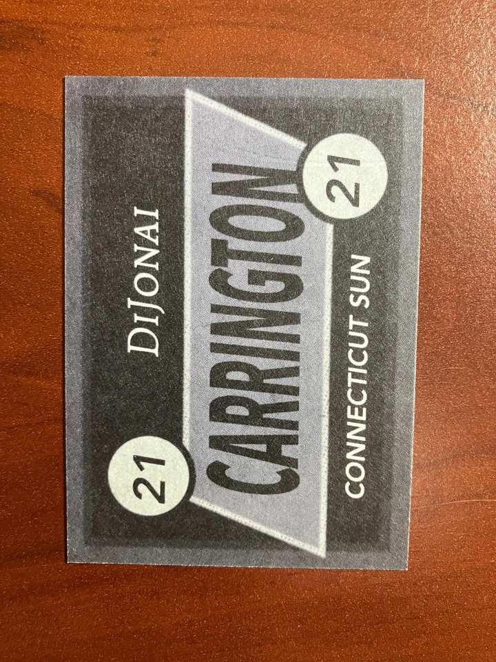 Dijonai Carrington Connecticut Sun WNBA Basketball Sports Cards - Image 2 of 2