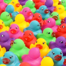 378-Pack Mini Rubber Ducks Set, Mini Colorful Rubber Duckies Bath Toy for Chi...