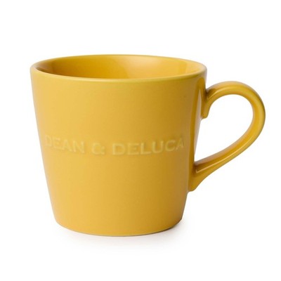 Dean & Deluca Morning Mug, Caramel Yellow. Microwave And Dishwasher Safe. Suita_