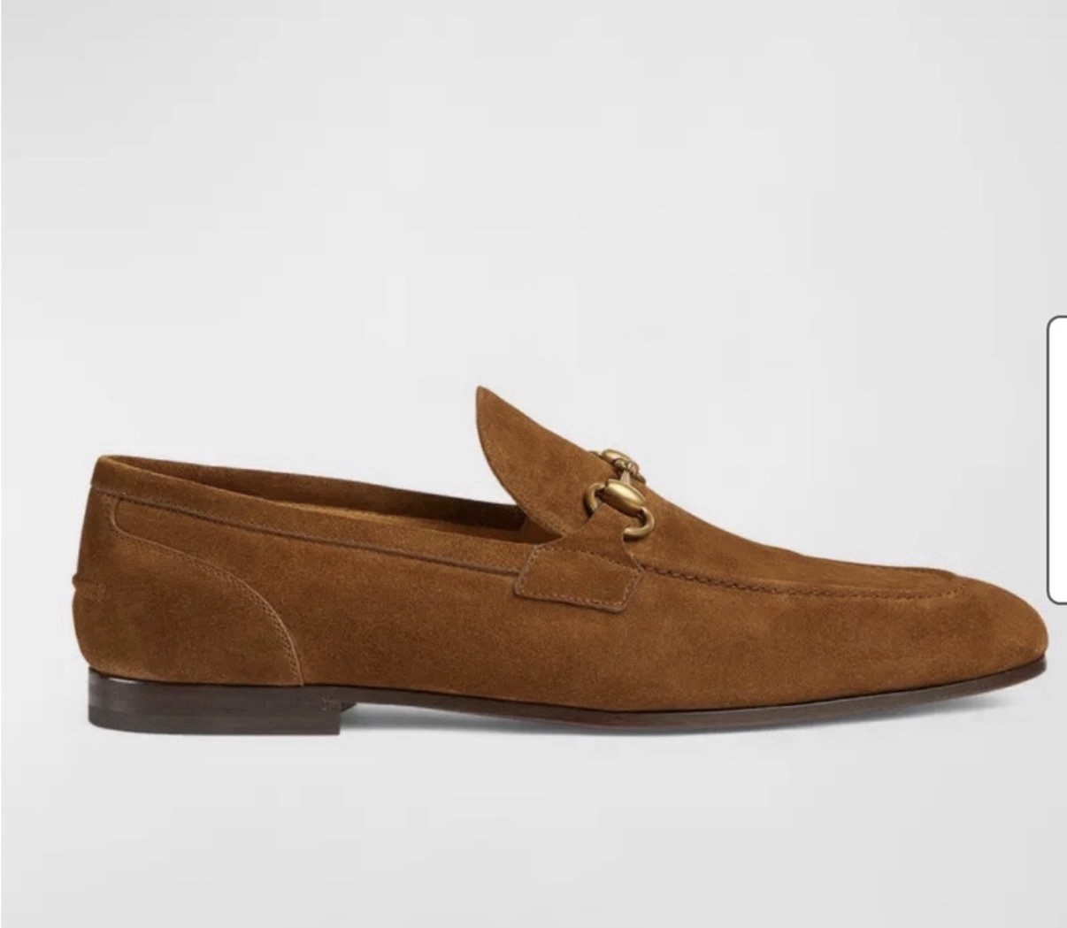Gucci Brown Suede Horsebit Loafer Dress Shoes Slip-On Men's Size 10