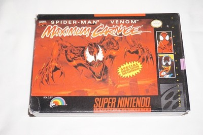 Maximum Carnage (Super Nintendo SNES) Complete in Box CIB 