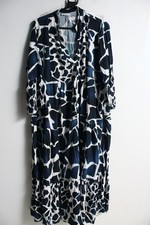 Made in Italy Womens Animal Print Tiered Maxi Dress - Blue (L49)