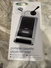 Jensen MCR-100 Cassette Player & Recorder - Silver/Black New