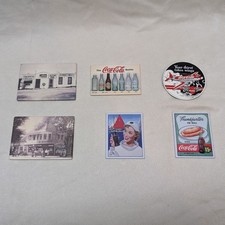 Lot Of 6 Metal Vintage Style Coca Cola Magnets