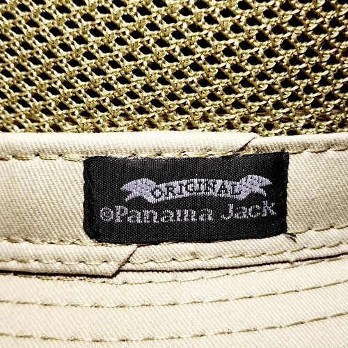 Panama Jack Original Mesh Safari Sun Hat Men's Medium Beige 2 1/2" Brim - Imagen 7 de 11