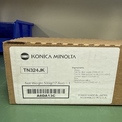 Konica Minolta TN324JK (ABDA13C) Black Toner Cartridge NEW Sealed C308/C258/C368