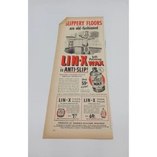 1940s VTG Lin-X Floor Wax Monarch Electric Monarchs Deep Heet Cooker Print Ad