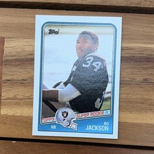 1988 Topps Bo Jackson Super Rookie #327 Los Angeles Raiders NFL Football Card