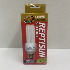 Zoo Med ReptiSun 5.0 UVB Mini Fluorescent Light Bulb for Reptiles 13 Watts
