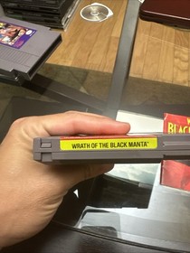 WRATH OF THE BLACK MANTA 1989 Authentic Nintendo NES! With Manual!