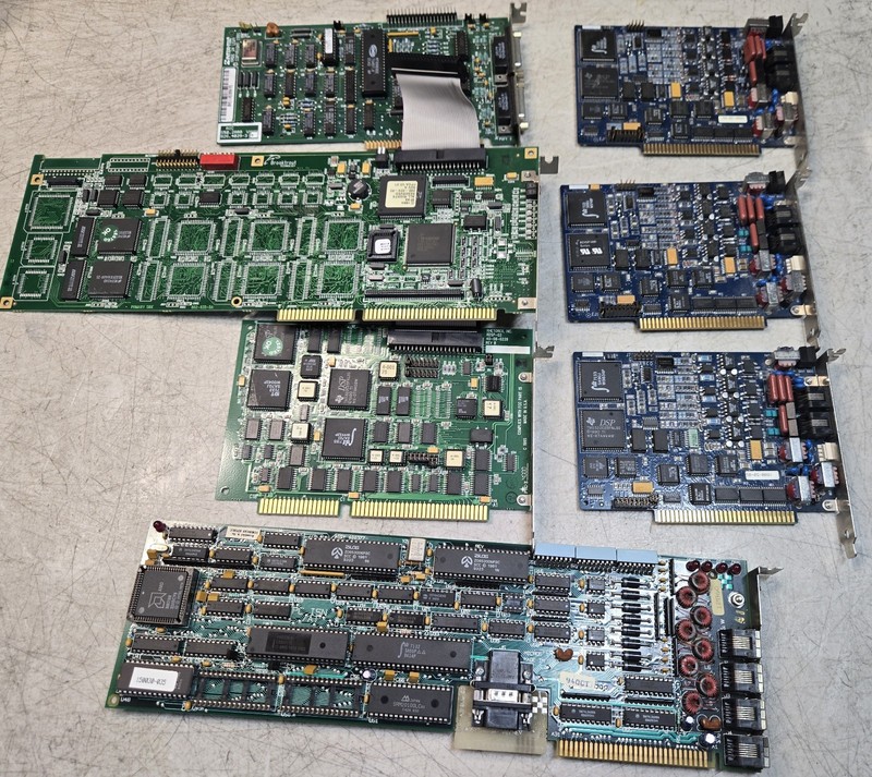 Lot Vintage Rhetorex & Microsys Systems ISA Cards Voicemail Auto-Attendant & IVR