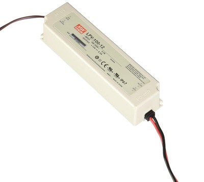 Mean Well LPV-100-12 100W Single Output Switching Power Supply with 8.5 Amp Rate