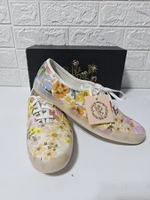 NEW Keds Rifle Paper Co Size 9.5 Double Decker Marguerite Slip On Floral Shoes
