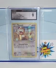 Pokemon CGC 9 Meowth Grade Toys R Us Stamped 2016 Slab Promo Holo