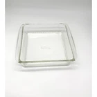 Vintage Pyrex 222 Clear Glass 2 Qt Square 8x8 Baking Dish USA 1980s