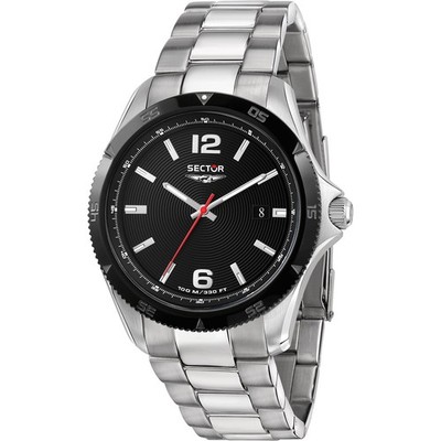 Herrenuhr SECTOR 650 R3253231002 Edelstahl Schwarz Sub 100mt