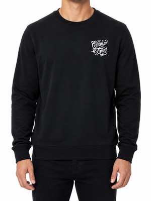 SMOG Men's Black Graphic Pullover Sweatshirt Size XXL Excellent Condition