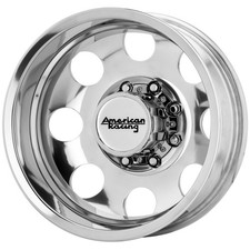 American Racing Ar204 Baja Dually 17x6 8x6.5/8x165.1 -134 Polished Rear Wheels(4