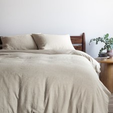 French Linen and Cotton Duvet Cover  Sham Set - Twin/Twin XL