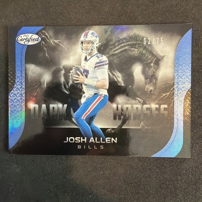 2021 Panini Certified Dark Horses Blue Mirror /75 Josh Allen #DH-14 BILLS