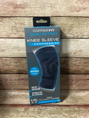 Copper Fit Dual Action Knee Sleeve Compression Sleeve L/XL