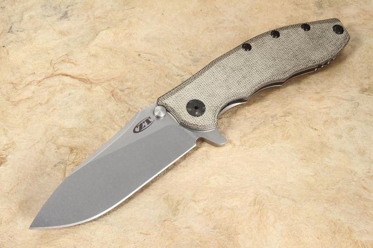 Zero Tolerance Hinderer Slicer Pocket Knife Magnacut Micarta KVT ZT 0562MIC USA