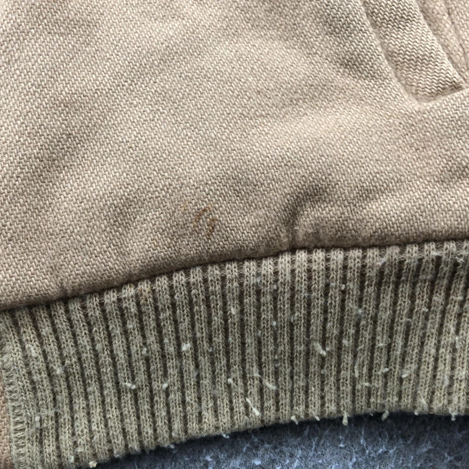 Chaqueta Woolrich De Colección Para Mujer Pequeña Bronceada Bombardero Forrada a Cuadros Frente a Presión Hecha en EE. UU. Foto 4 de 4