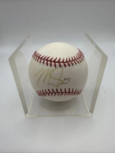 Mike Trout Autographed Signed OML Baseball Angels JSA COA