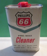 Vintage Phillips 66 Glass Cleaner Concentrate ONE Quart Metal Can EMPTY