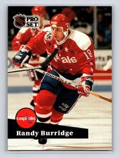 1991-92 Pro Set - Randy Burridge #510 Washington Capitals Hockey Card