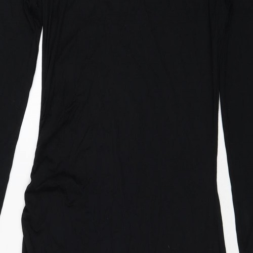 Pullover collo rotondo da donna nero Marks and Spencer taglia 10 viscosa taglia 10 - Shoul - Foto 3 di 10