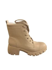 Women leather White Boots Esprit Size 8.5