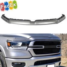 For Dodge Ram 1500 2019-2024 Front Bumper Upper Grill Trim Molding Billet Silver