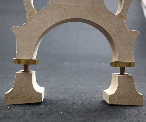 10pcs Adjustable Double Bass Bridge 3/4 , Maple Wood Contrabass Bridge Accessory - Picture 8 of 9
