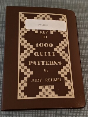 Key To 1000 Applique Quilt Patterns Book by Judy Rehmel Quilting Designs 1st Ed