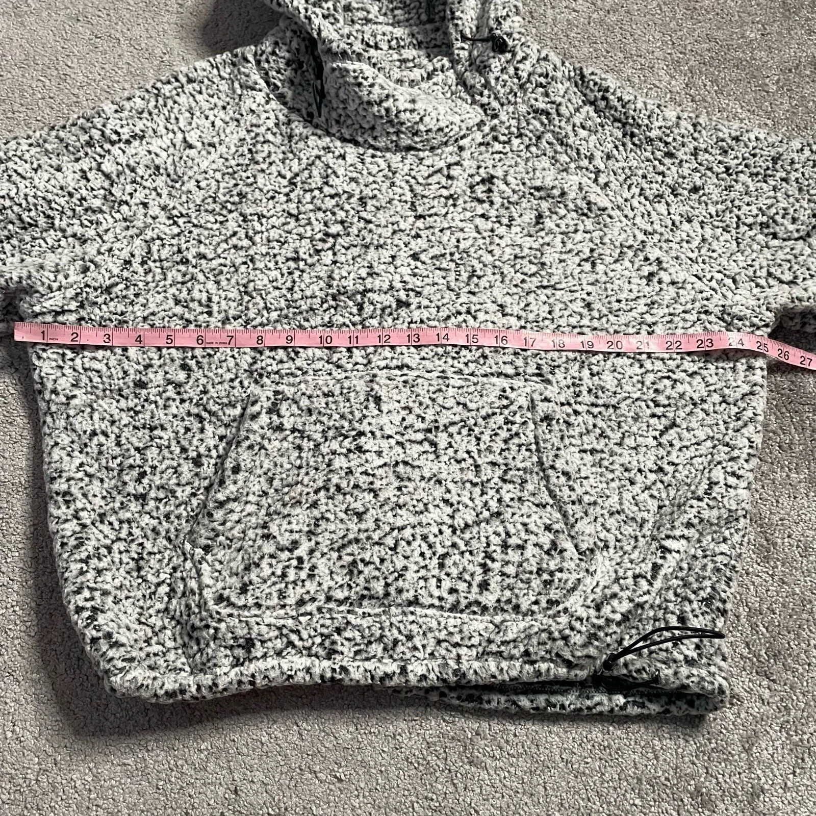 UNDERCOVER Victoria’s Secret rosa oversize sherpa orsacchiotto felpa con cappuccio donna media